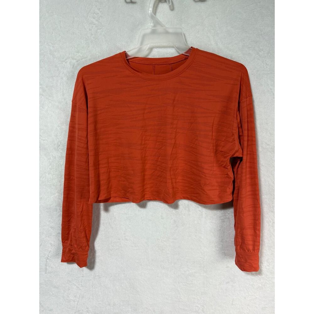 Lululemon Muscle Love Long Sleeve Tiger Orange Shirt *Read Description